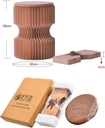 Foldable Kraft Paper Chair – Features a Modern and Elegant Design, Equipped with a Comfortable Cushion, Lightweight, Portable, and Ideal for Small Spaces