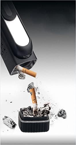 Stylish and practical portable ashtray, designed to prevent ash dispersion and equipped with a lid to maintain cleanliness. Its modern, compact design makes it ideal for both men and women on the go