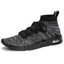Men’s athletic shoes featuring breathable mesh and sleek ankle support
