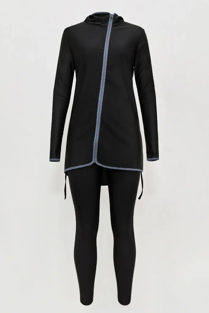Modest Women’s Hooded Swimsuit Set with Sun Protection