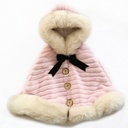 Girls Fashion Plush Warm Thickening Cloak