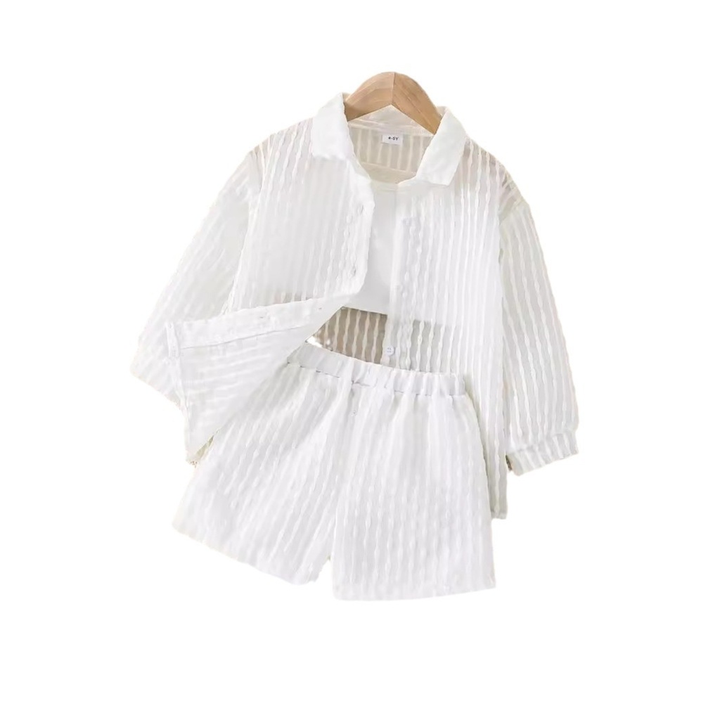 Girls' Anti-thin Type Sunscreen Three-piece Suit