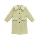 Baby-collar Middle And Big Children's Woolen Coat With Cotton Padded