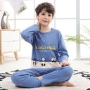 Boys Pajamas Spring And Autumn Pure Cotton Thin Long Sleeves