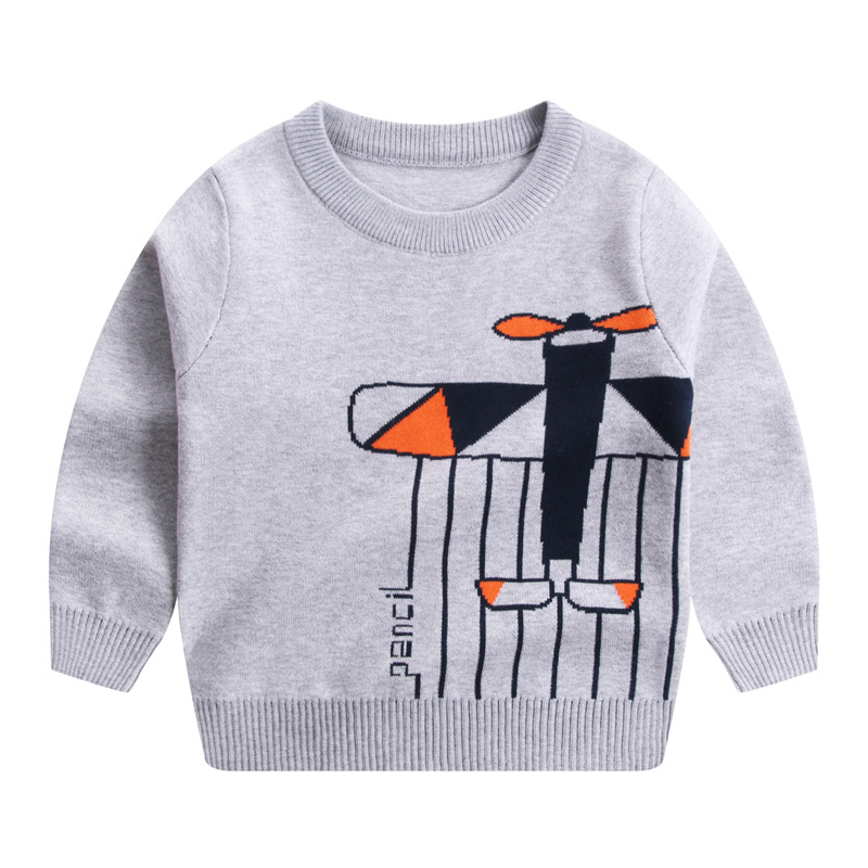 Children's Autumn And Winter New Double-layer Cotton Sweater