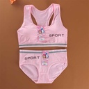 Girls' underwear set – lightweight cotton bra without a steel ring, specially designed for growing children to provide comfort and gentle support 