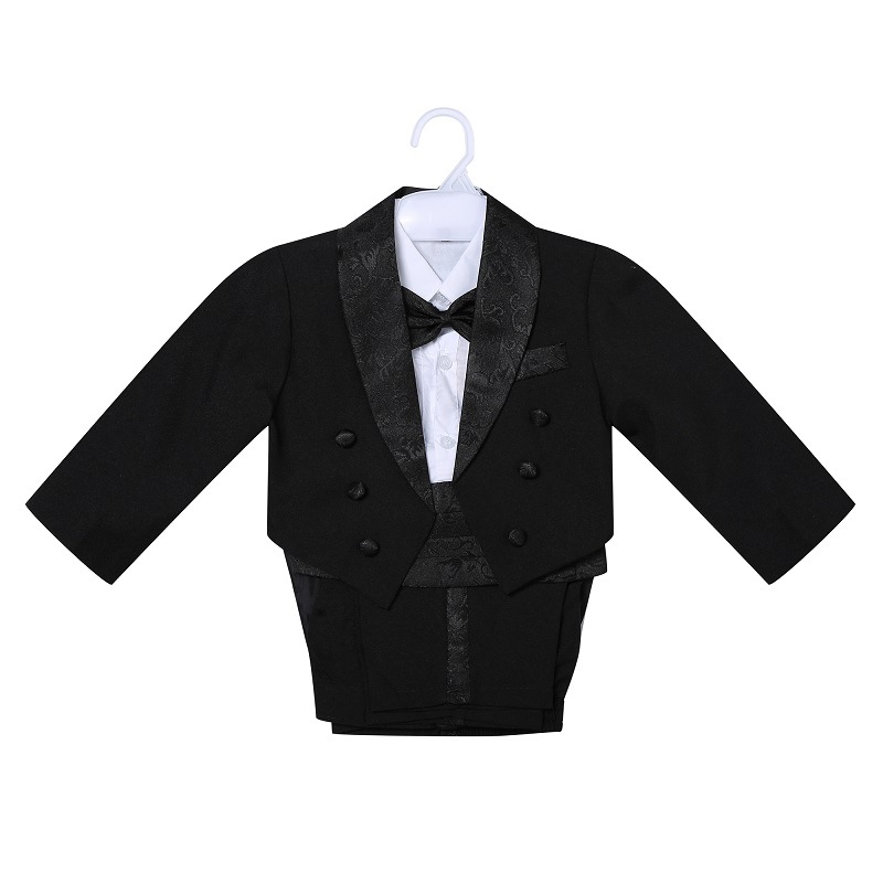Tuxedo Girdle Dress One-year-old Baby Boy Suit Suit Flower Girl Dress
