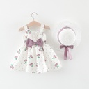 A stylish summer princess dress for little girls, featuring a colorful and attractive design that suits refined tastes 