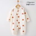 Baby Jumpsuit Romper Cotton Four Seasons Newborn Clothes Cartoon Bear Crawling