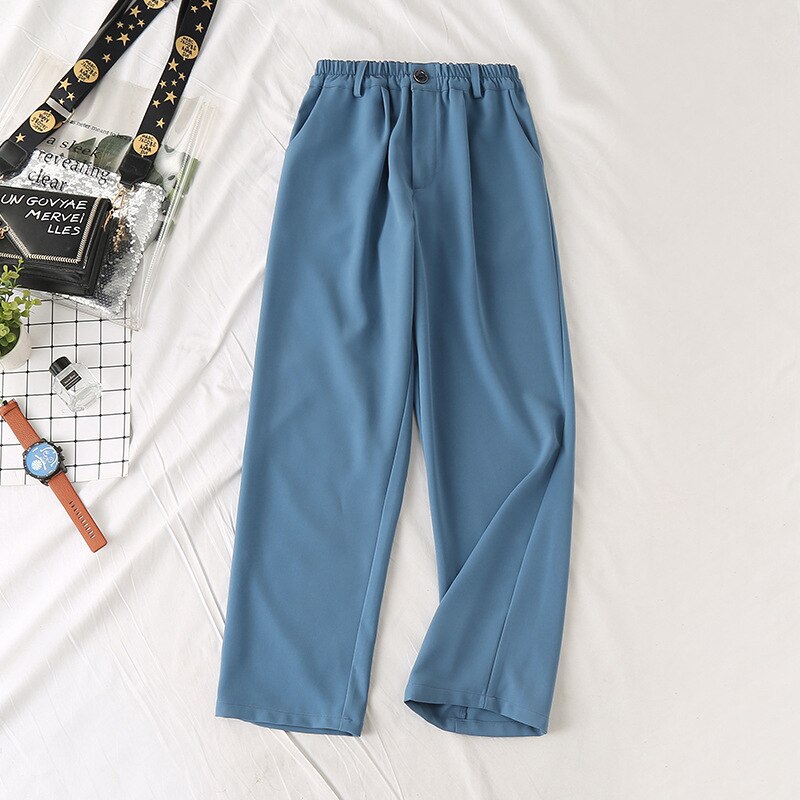 Add fat to increase suit wide-leg pants