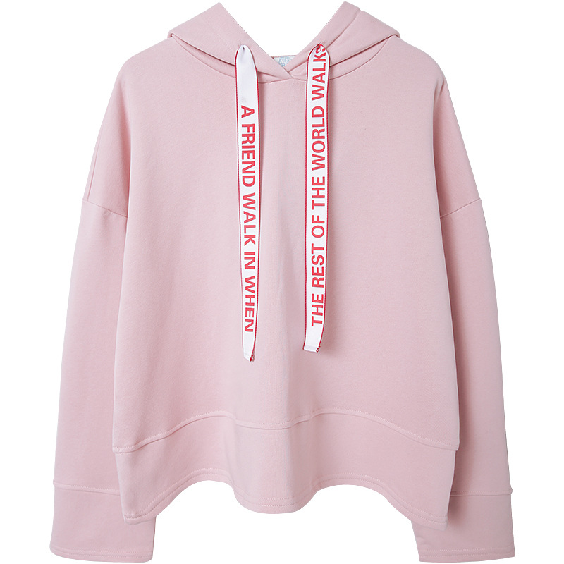 Long sleeve pullover hooded collar top