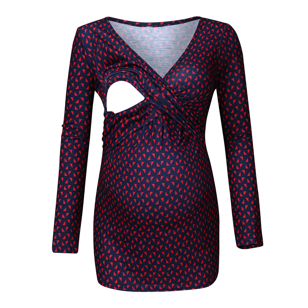 Maternity shirt breastfeeding top