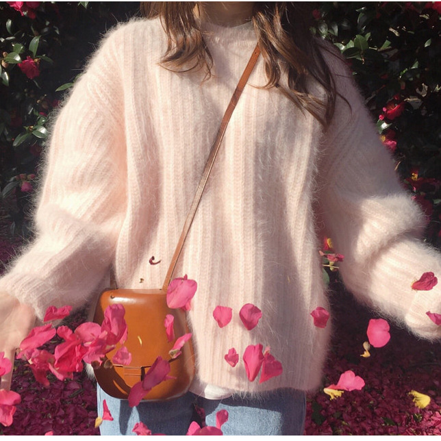 Lazy style loose-wear outer pullover women