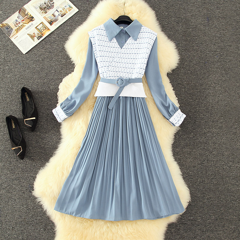 Autumn And Winter Dress Women's Two Piece Suit