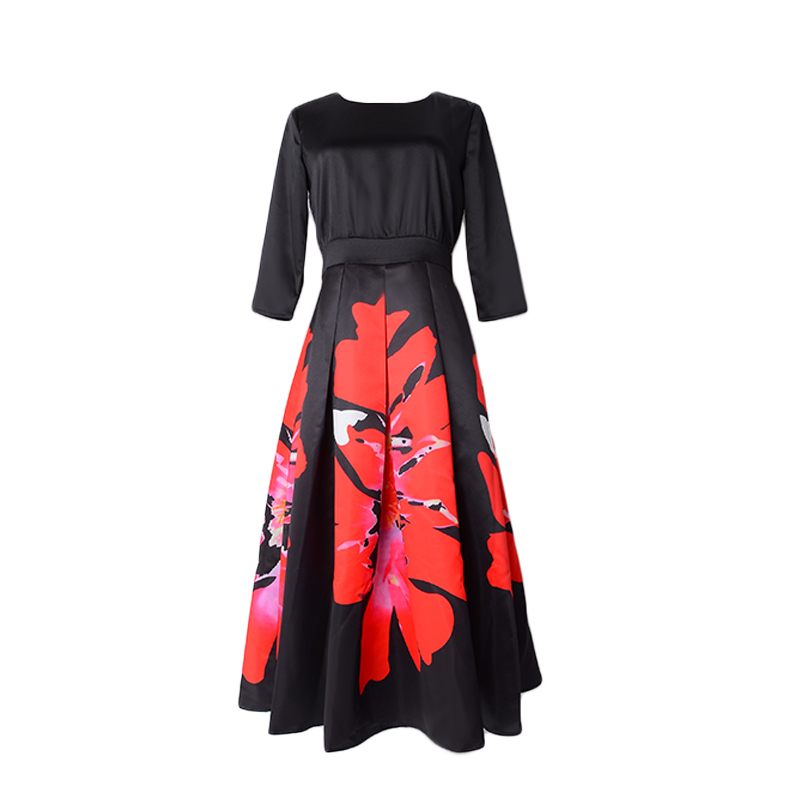 Floral temperament dress