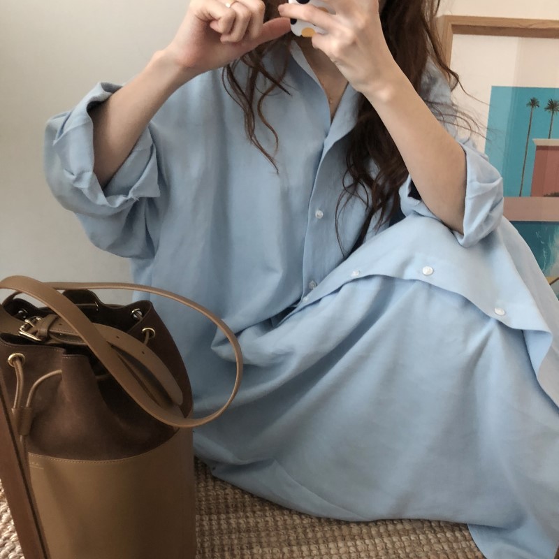 قميص طويل يصل للركبة مع كارديغان
