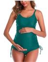 Pregnant mother split bikini