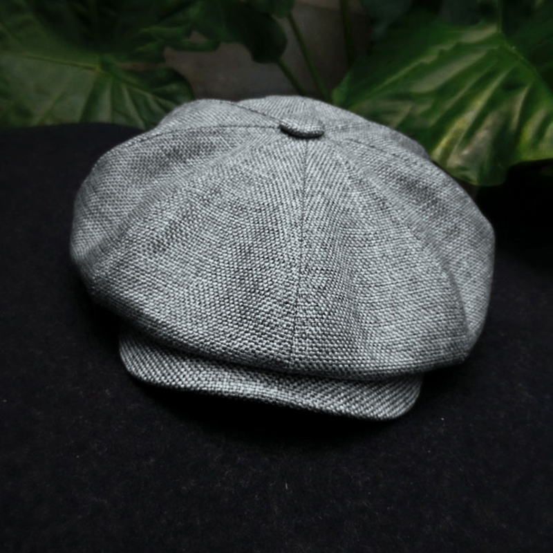 Four Seasons Cotton And Linen Octagonal Male Beret