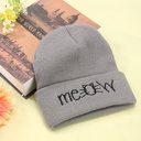 Autumn MEOW  Men Women Casual Hip Hop Hats Knitted Wool Skullies Beanies Hat Warm Winter Hat For Women Beanie Winter Caps 