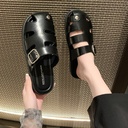 Women's Slippers With Thick Bottom Buckle Fashion