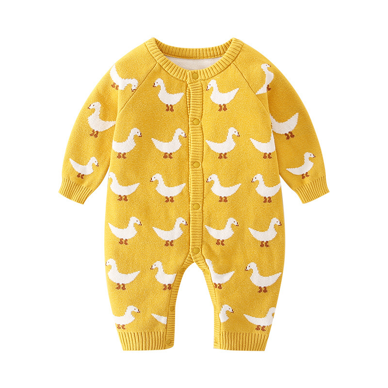 Double-layer Baby Romper Knitted Romper