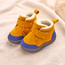 Fleece-lined Thick Non-slip Soft Bottom Boys And Girls Short Boots Infant Snow Boots