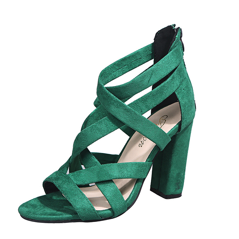 Large Size Thick Heel Women's Sandals