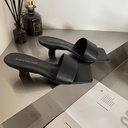 Square Head One Word Sandals Simple Outdoor Roman