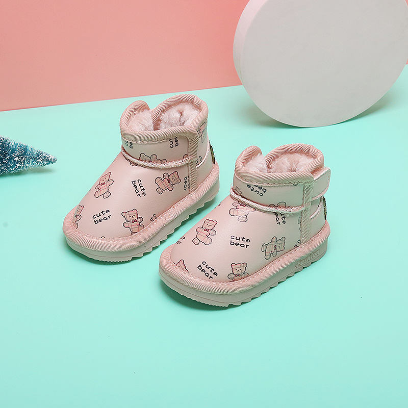 Baby Girls Cotton Children's Soft-soled Snow Boots Shoes
