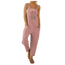 Workwear Overalls Loose Embroidered Casual Pants Women's Overalls With Suspenders