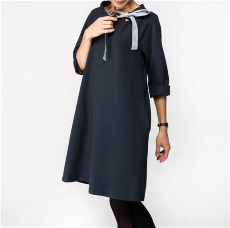 European And American Long-Sleeved Round-Neck Cape Jacket
