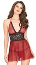 Lace Suspender Nightdress Uniform Temptation Mesh Pajamas