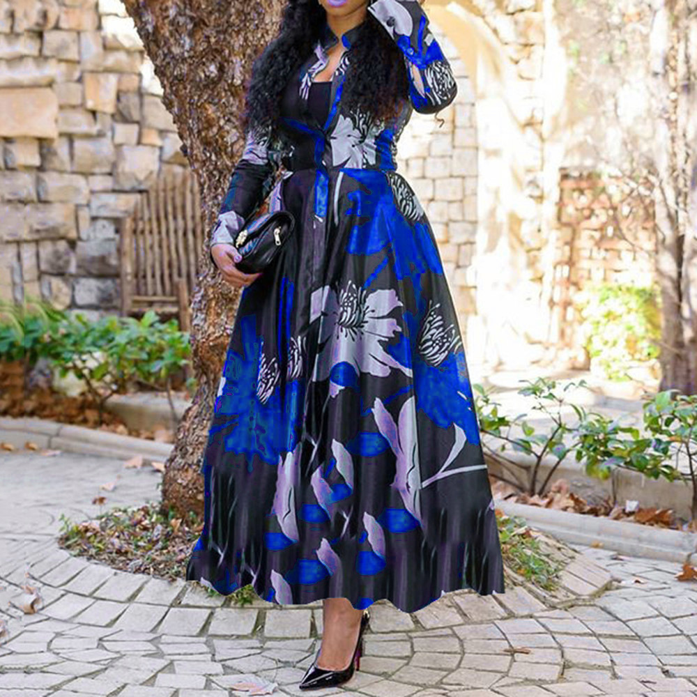 Printed New Women's Dress With Big Swing