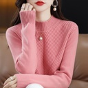 New Autumn And Winter Sweaters Women's Half Turtleneck
