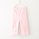 Cartoon Bunny Five Points Girls' Leggings