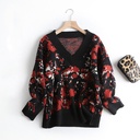 Lazy Spring All-match V-neck Sweater Top