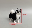 Children's Toy Faux Fur Husky  Decoration Ornament