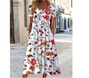 Large Swing Casual Loose Floral Print Dress