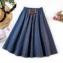 New Mid-skirt High-waisted Skirt Is Slim A-line