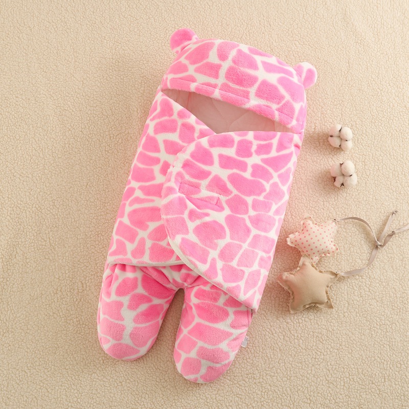 Baby Flannel Thickened Leg Anti-kick Sleeping Bag