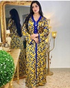 Arabian Middle East Printed Floral Robe