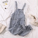 Fashion Women's Solid Color Denim Overalls