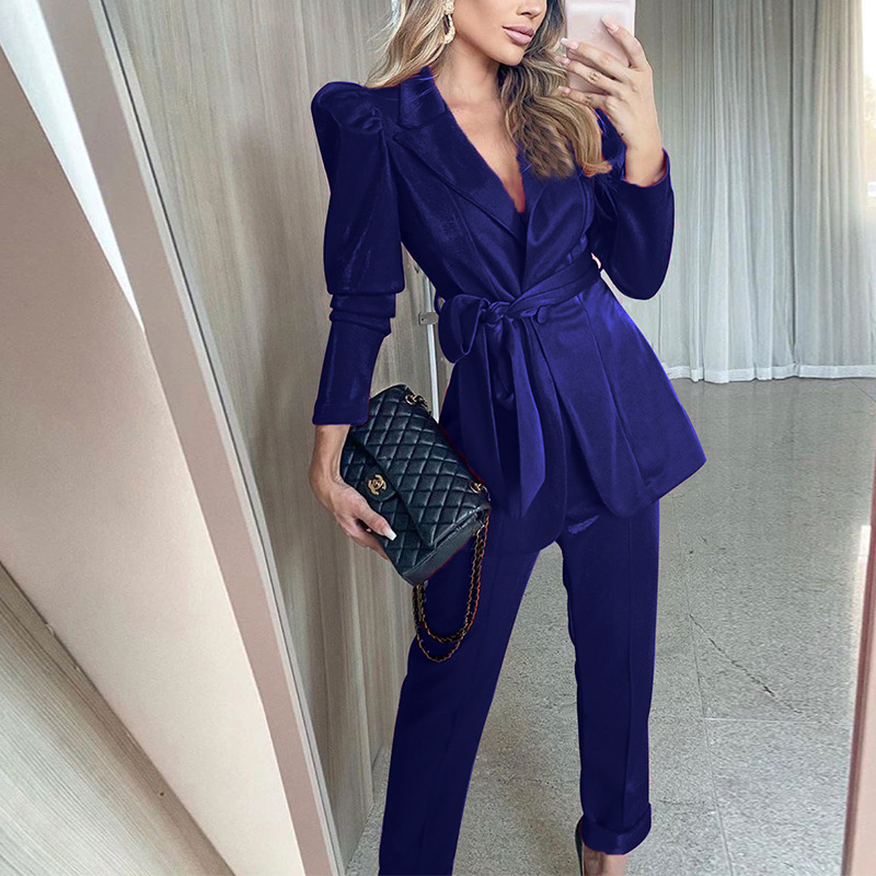 Women's Fashion Waist Pants Suit