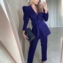 Women's Fashion Waist Pants Suit