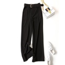 High Waist Slimming Straight Wide Leg Pants Women Drape