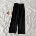 Wide Leg Suit Pants White Casual High Waist Drape