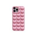 Solid Color Stereo Heart Mobile Phone Shell