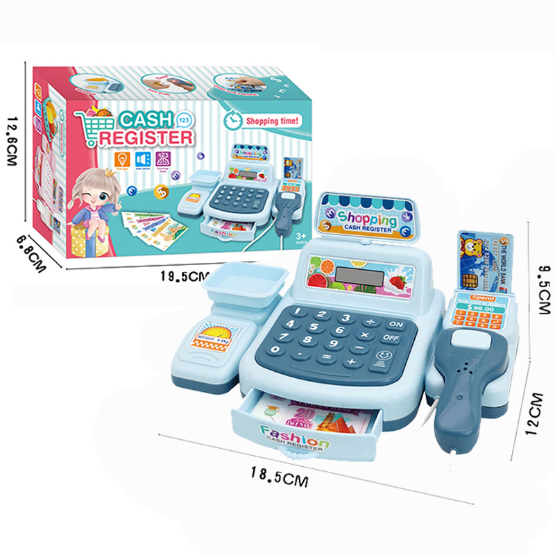 Children Play House Toy Supermarket Cash Register Role Play Model