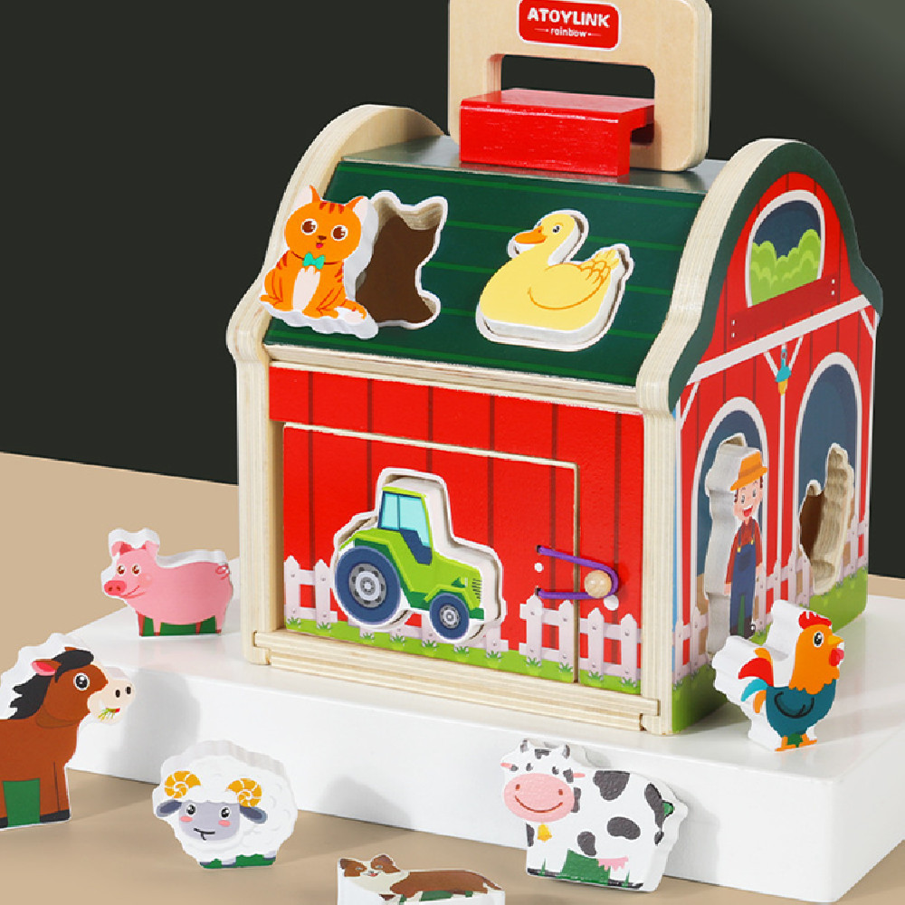 Wooden Farm Matching Early Education Toys