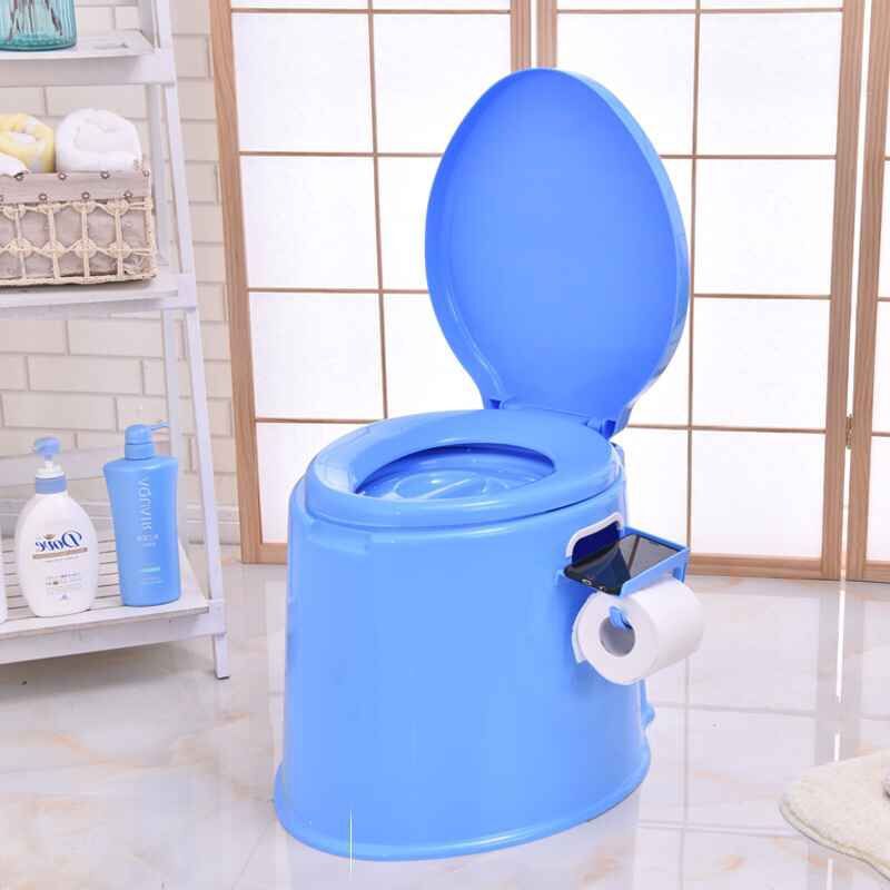 Elderly Pregnant Women Mobile Toilet 34cm Portable Plastic